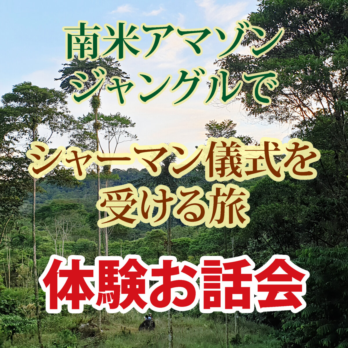 アマゾンジャングルでシャーマン儀式を受ける旅 《体験お話会》参加費＆寄付金
